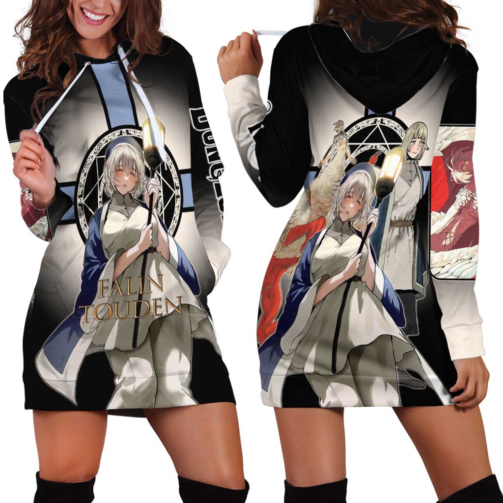 Falin Touden Lightbearer Hoodie Dress Fantasy Anime Illustration Style