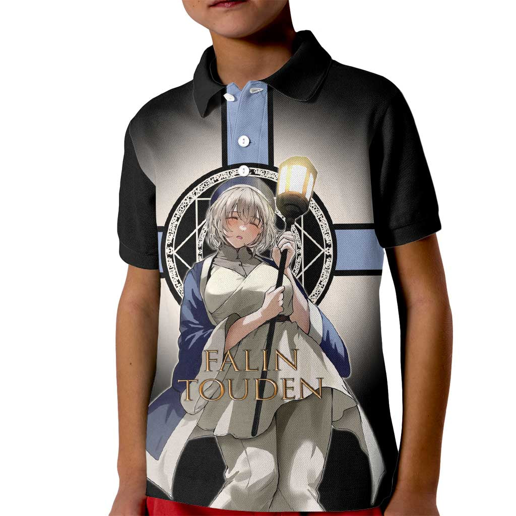 Falin Touden Lightbearer Kid Polo Shirt Fantasy Anime Illustration Style