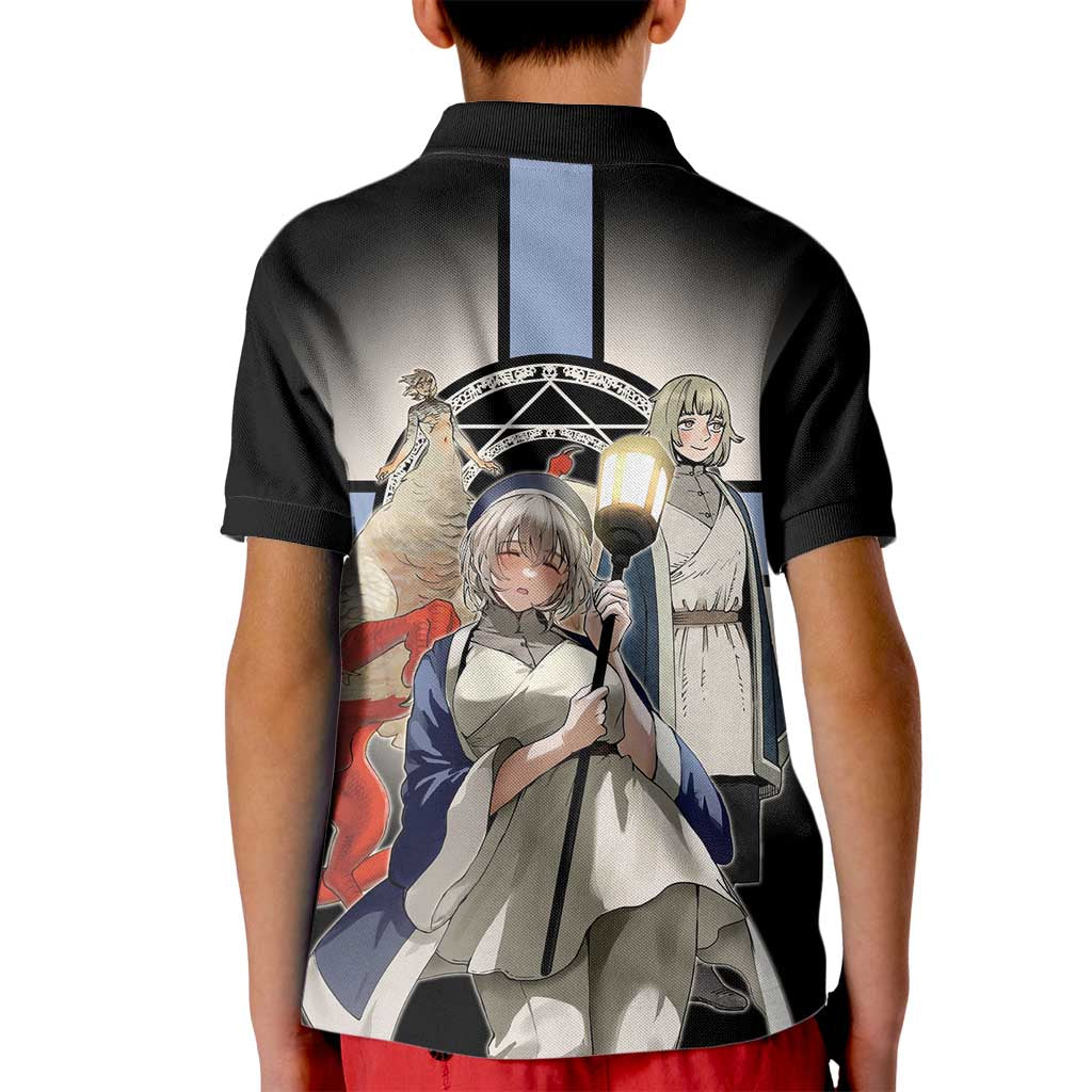 Falin Touden Lightbearer Kid Polo Shirt Fantasy Anime Illustration Style