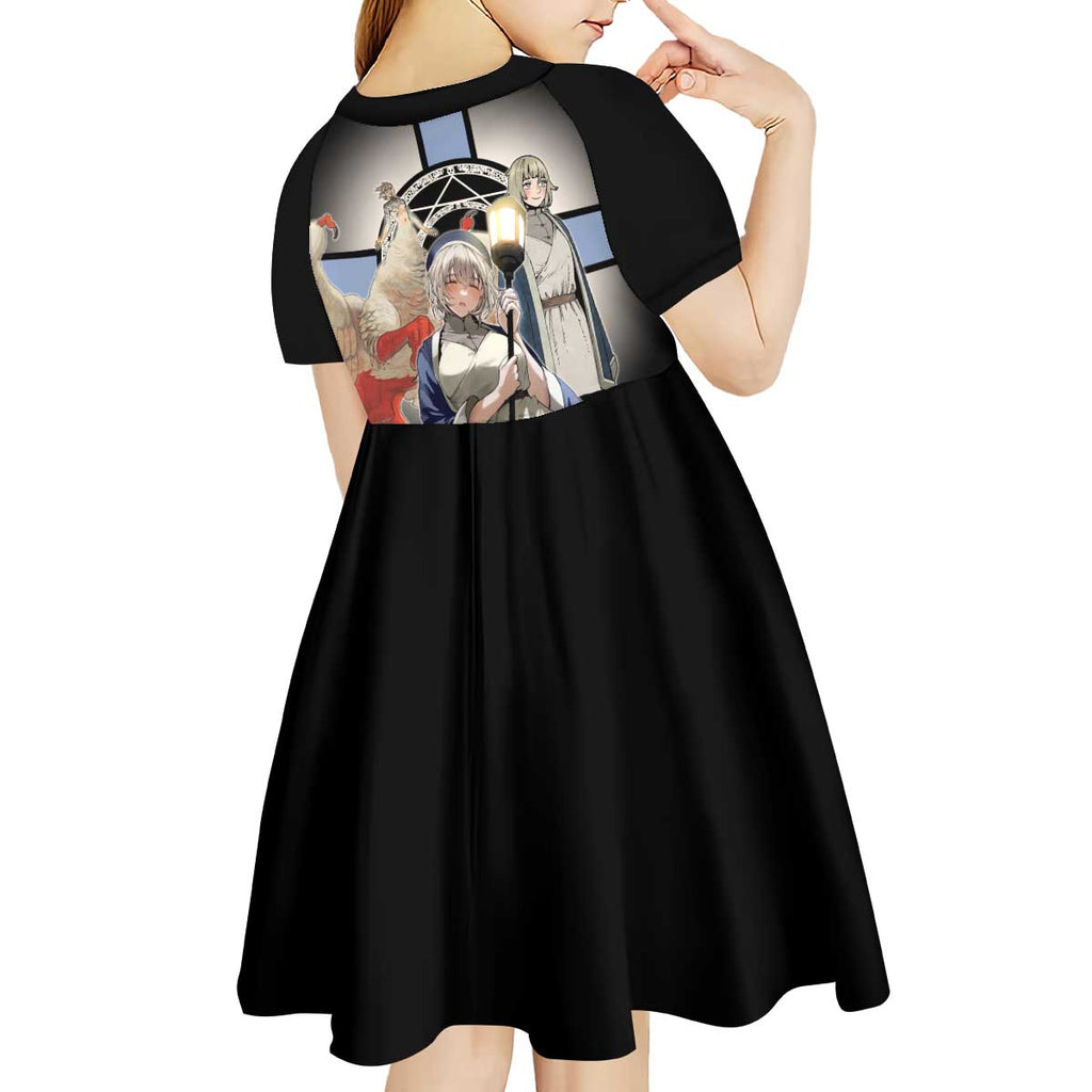 Falin Touden Lightbearer Kid Short Sleeve Dress Fantasy Anime Illustration Style