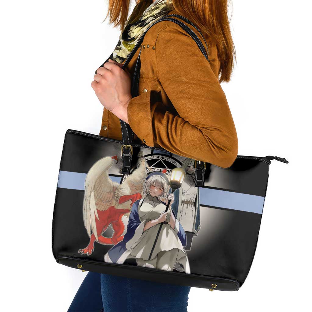 Falin Touden Lightbearer Leather Tote Bag Fantasy Anime Illustration Style