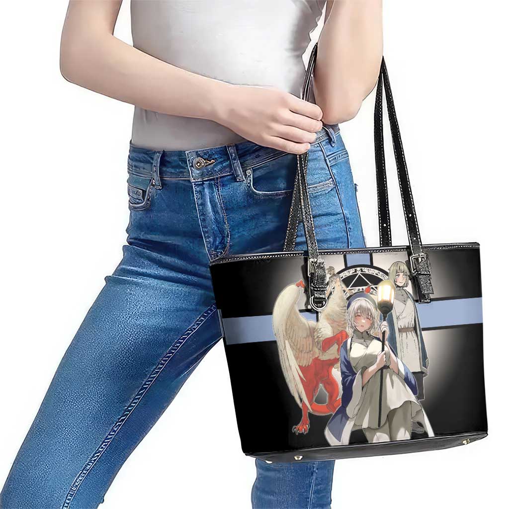 Falin Touden Lightbearer Leather Tote Bag Fantasy Anime Illustration Style