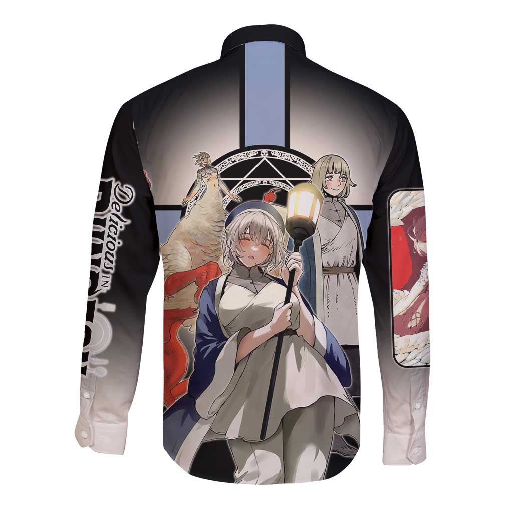 Falin Touden Lightbearer Long Sleeve Button Shirt Fantasy Anime Illustration Style