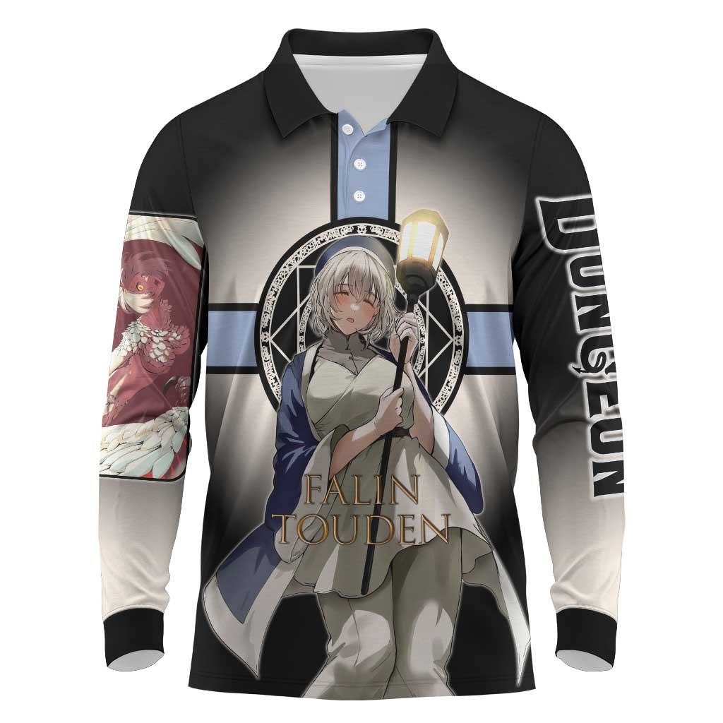 Falin Touden Lightbearer Long Sleeve Polo Shirt Fantasy Anime Illustration Style