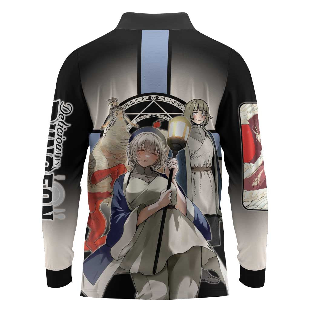 Falin Touden Lightbearer Long Sleeve Polo Shirt Fantasy Anime Illustration Style
