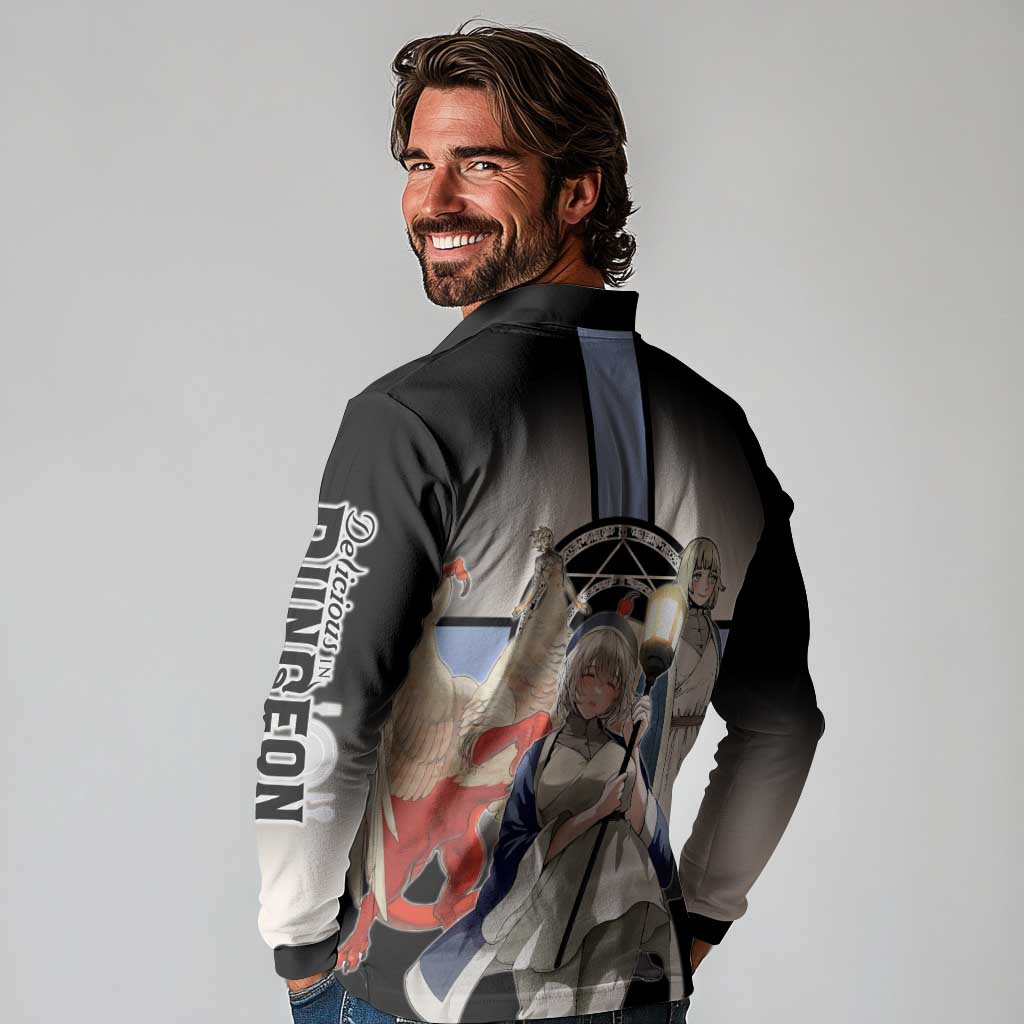 Falin Touden Lightbearer Long Sleeve Polo Shirt Fantasy Anime Illustration Style