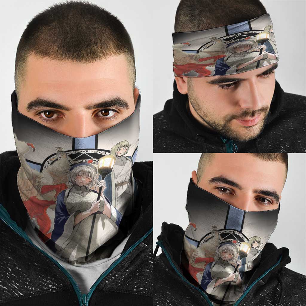Falin Touden Lightbearer Neck Gaiter Fantasy Anime Illustration Style