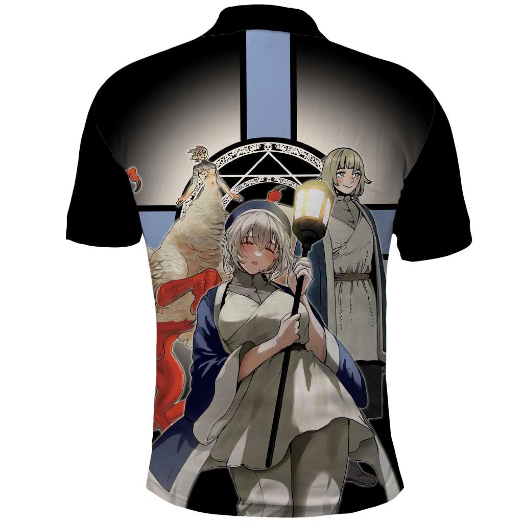 Falin Touden Lightbearer Polo Shirt Fantasy Anime Illustration Style