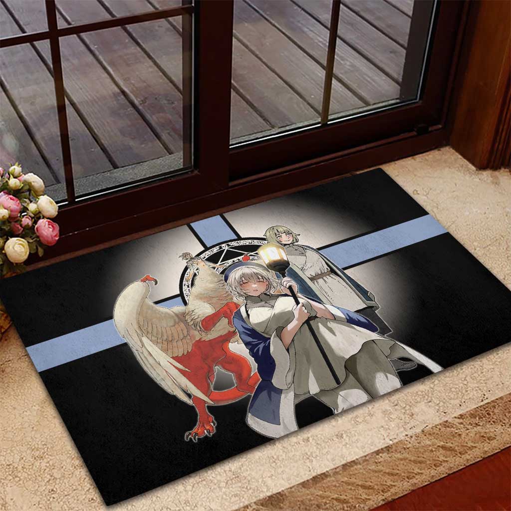 Falin Touden Lightbearer Rubber Doormat Fantasy Anime Illustration Style