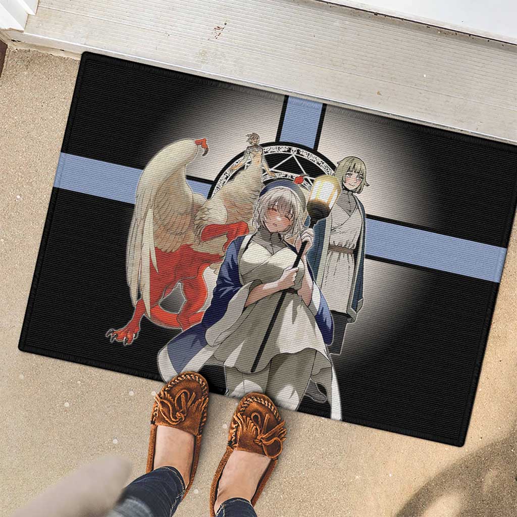 Falin Touden Lightbearer Rubber Doormat Fantasy Anime Illustration Style