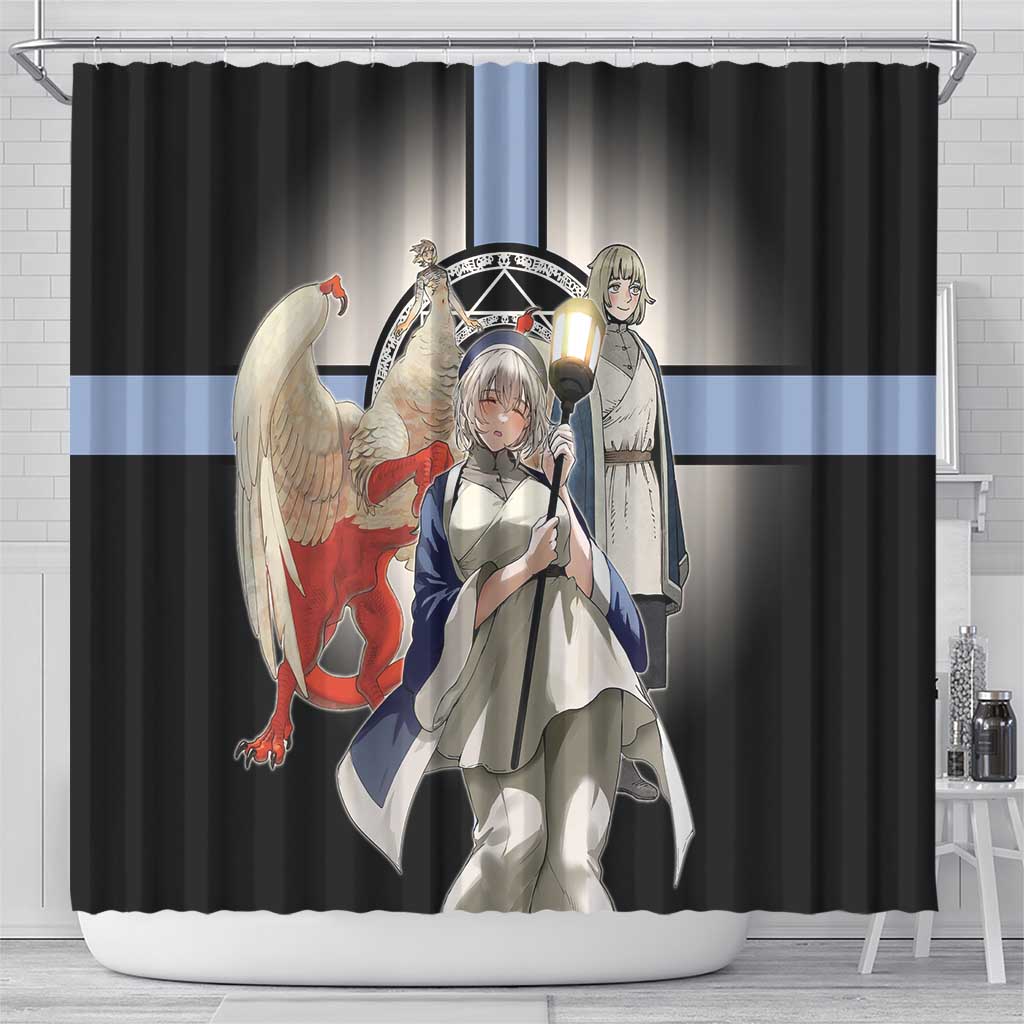 Falin Touden Lightbearer Shower Curtain Fantasy Anime Illustration Style