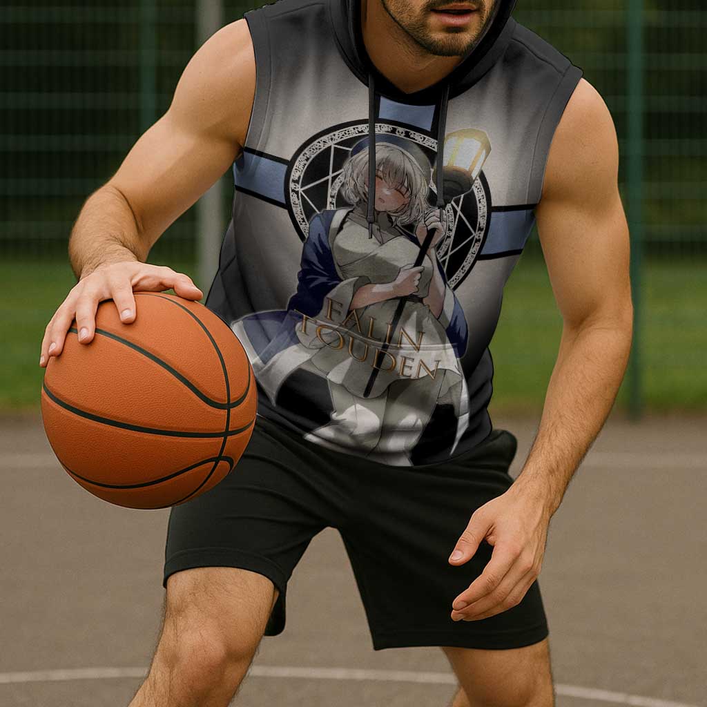 Falin Touden Lightbearer Sleeveless Hoodie Fantasy Anime Illustration Style