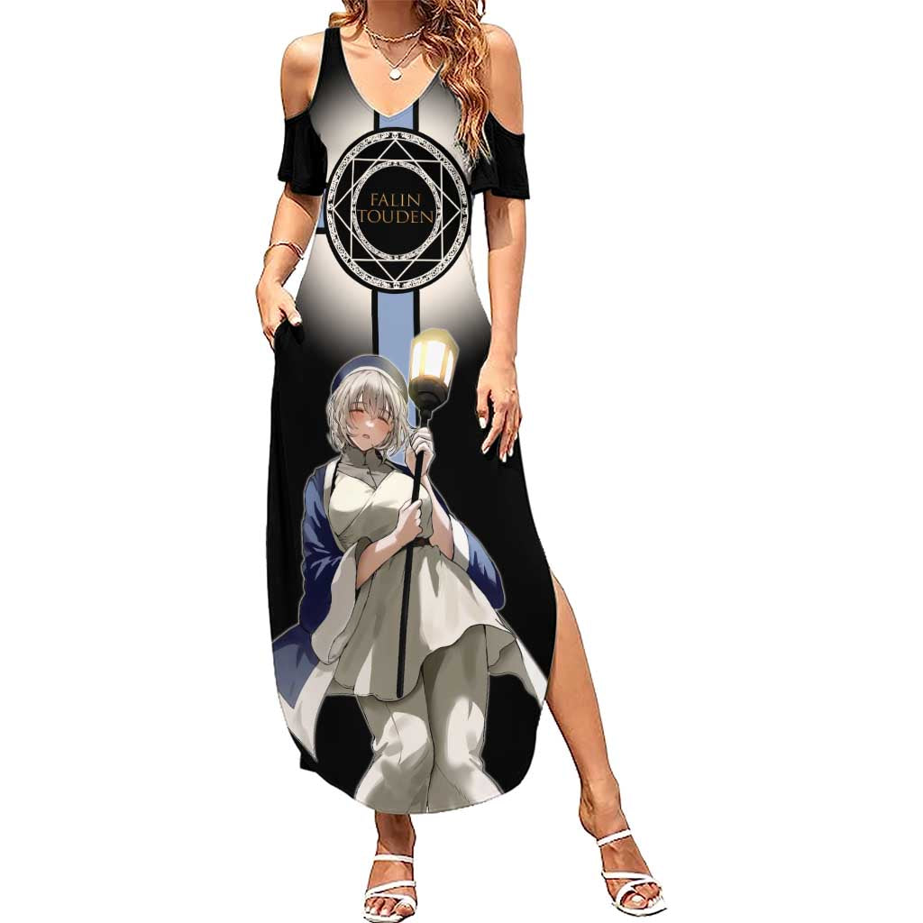 Falin Touden Lightbearer Summer Maxi Dress Fantasy Anime Illustration Style
