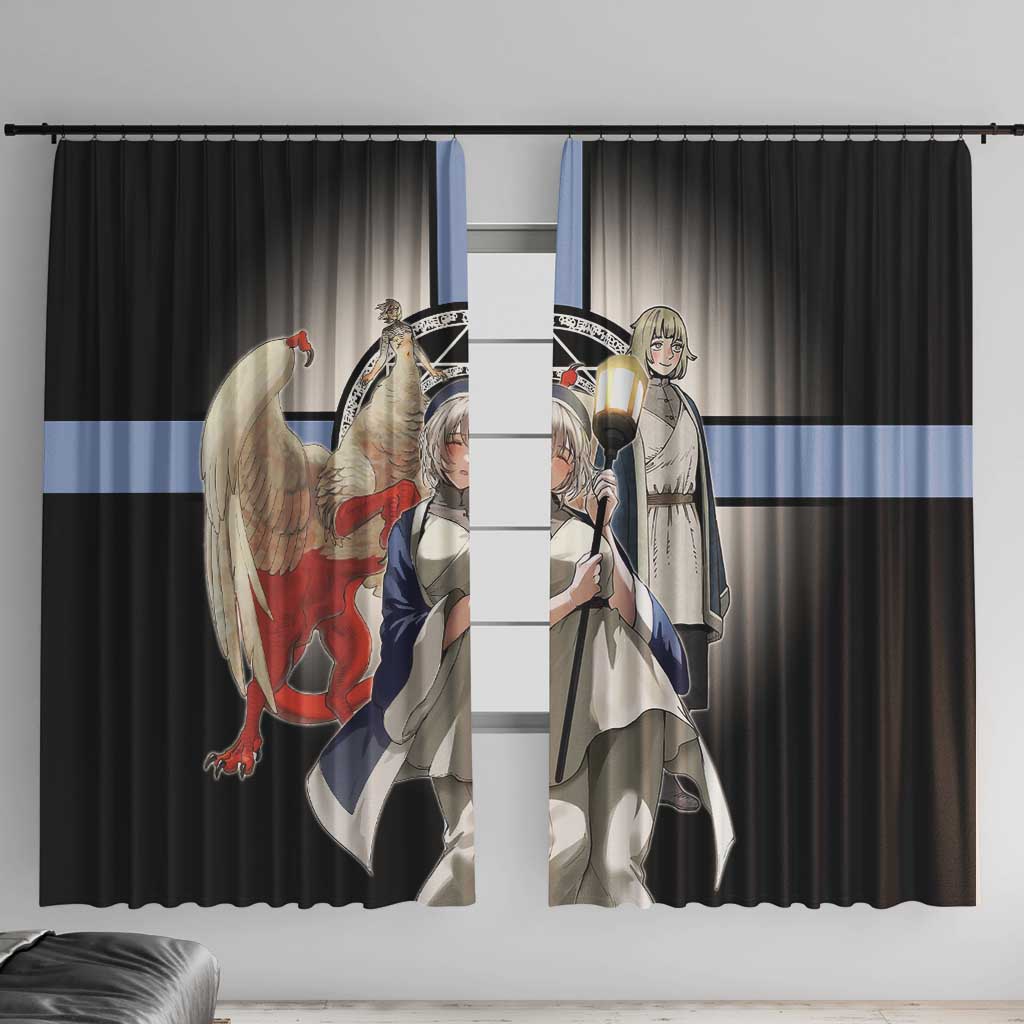 Falin Touden Lightbearer Window Curtain Fantasy Anime Illustration Style