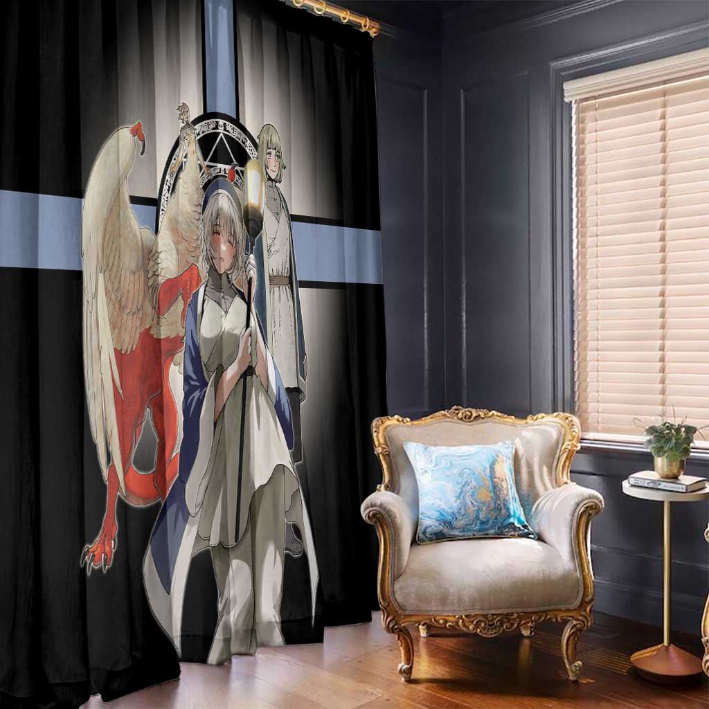 Falin Touden Lightbearer Window Curtain Fantasy Anime Illustration Style