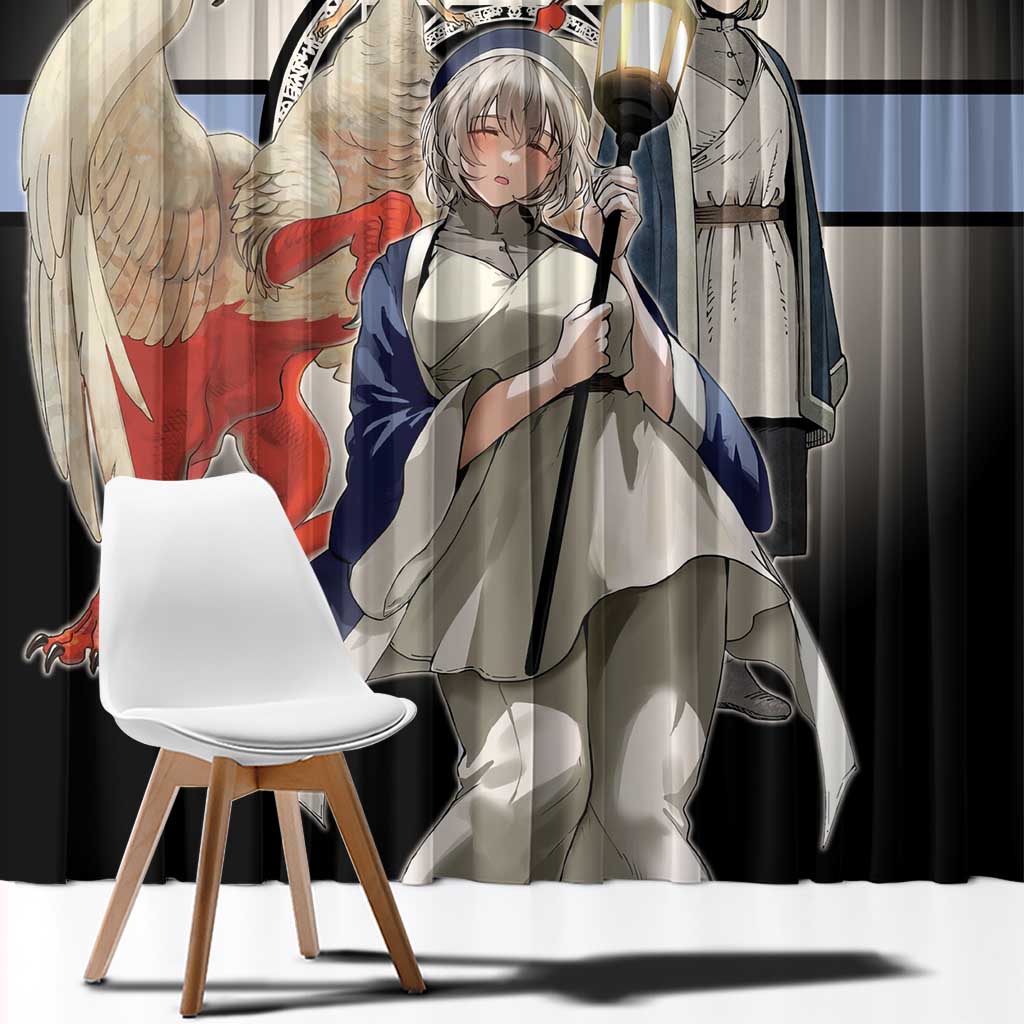 Falin Touden Lightbearer Window Curtain Fantasy Anime Illustration Style