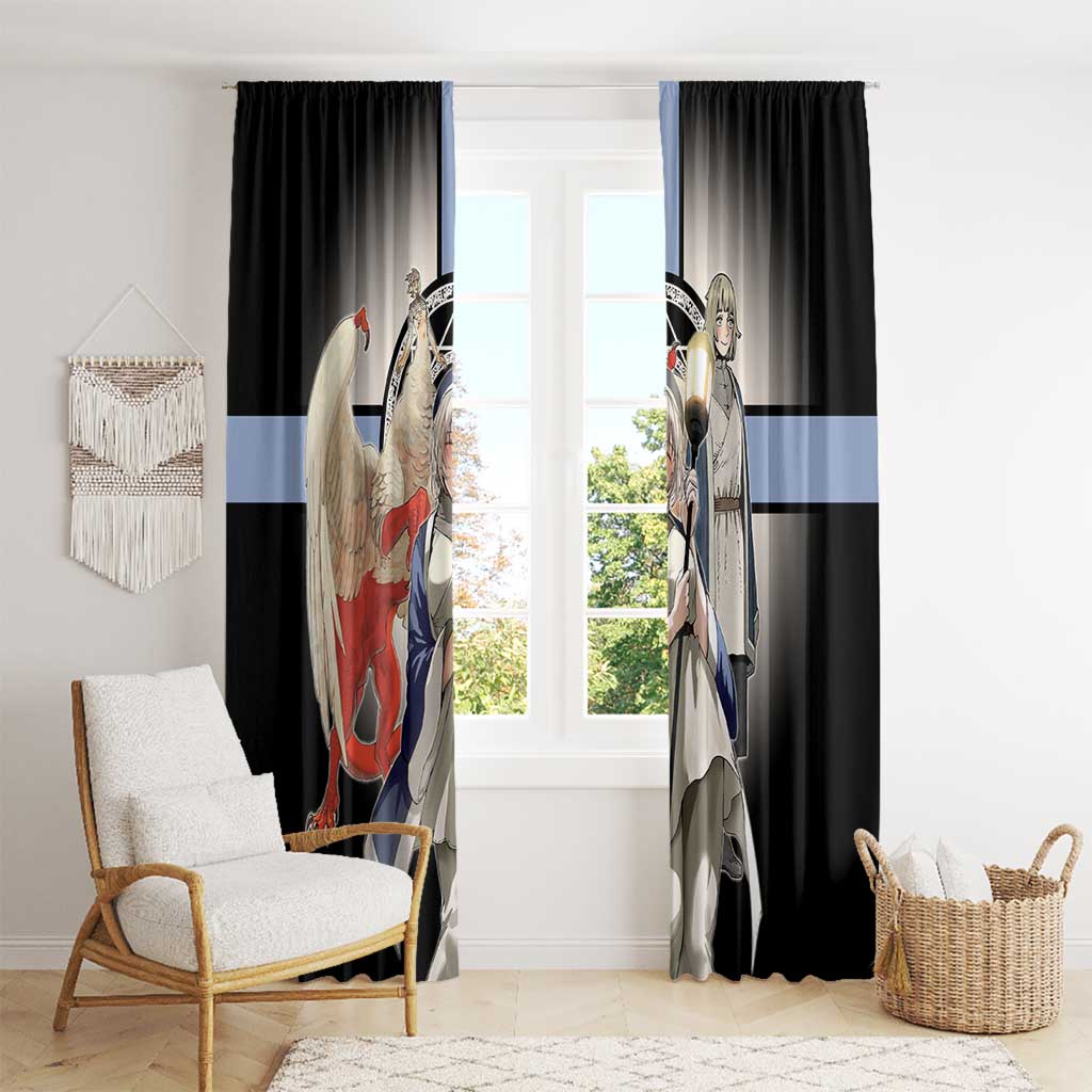 Falin Touden Lightbearer Window Curtain Fantasy Anime Illustration Style