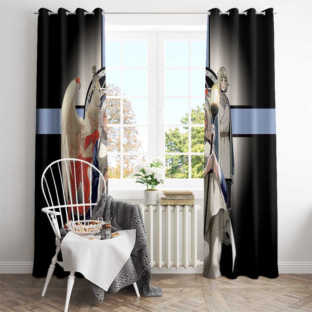 Falin Touden Lightbearer Window Curtain Fantasy Anime Illustration Style