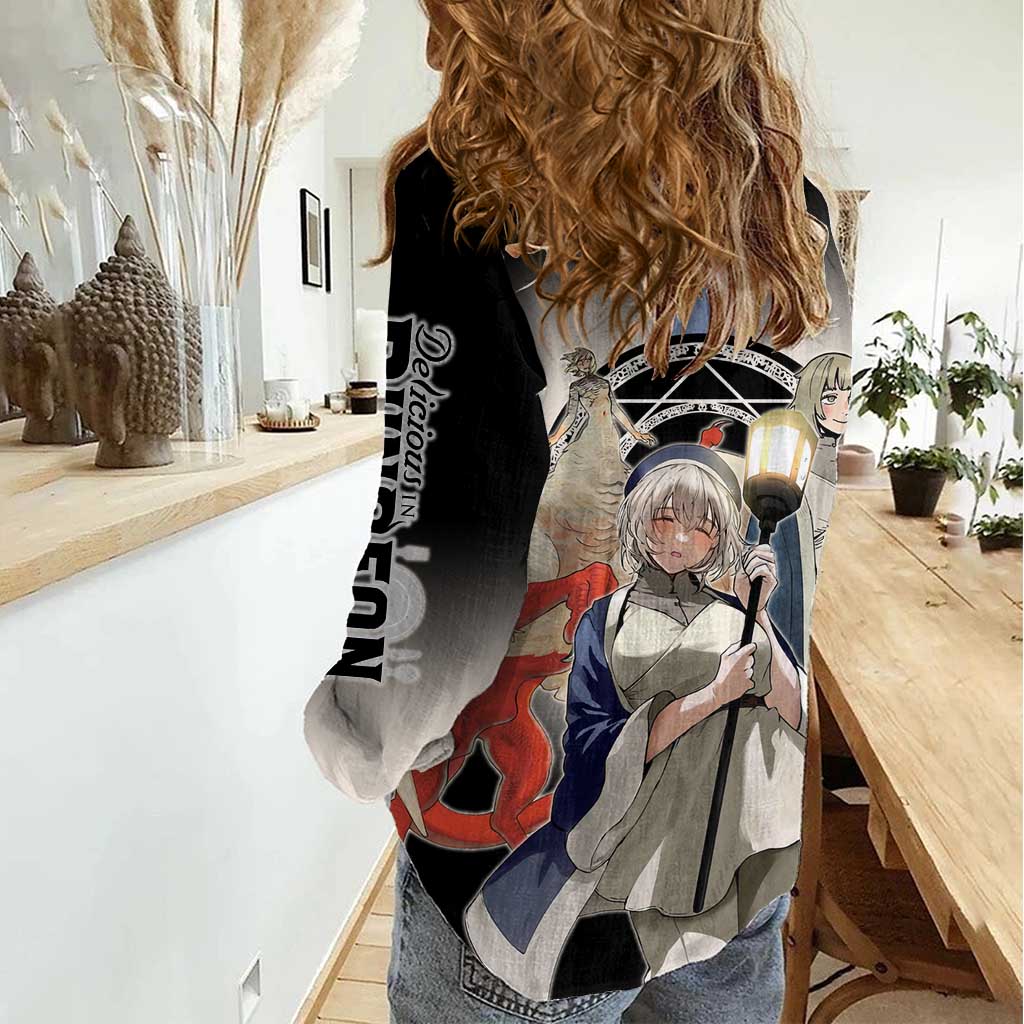 Falin Touden Lightbearer Women Casual Shirt Fantasy Anime Illustration Style