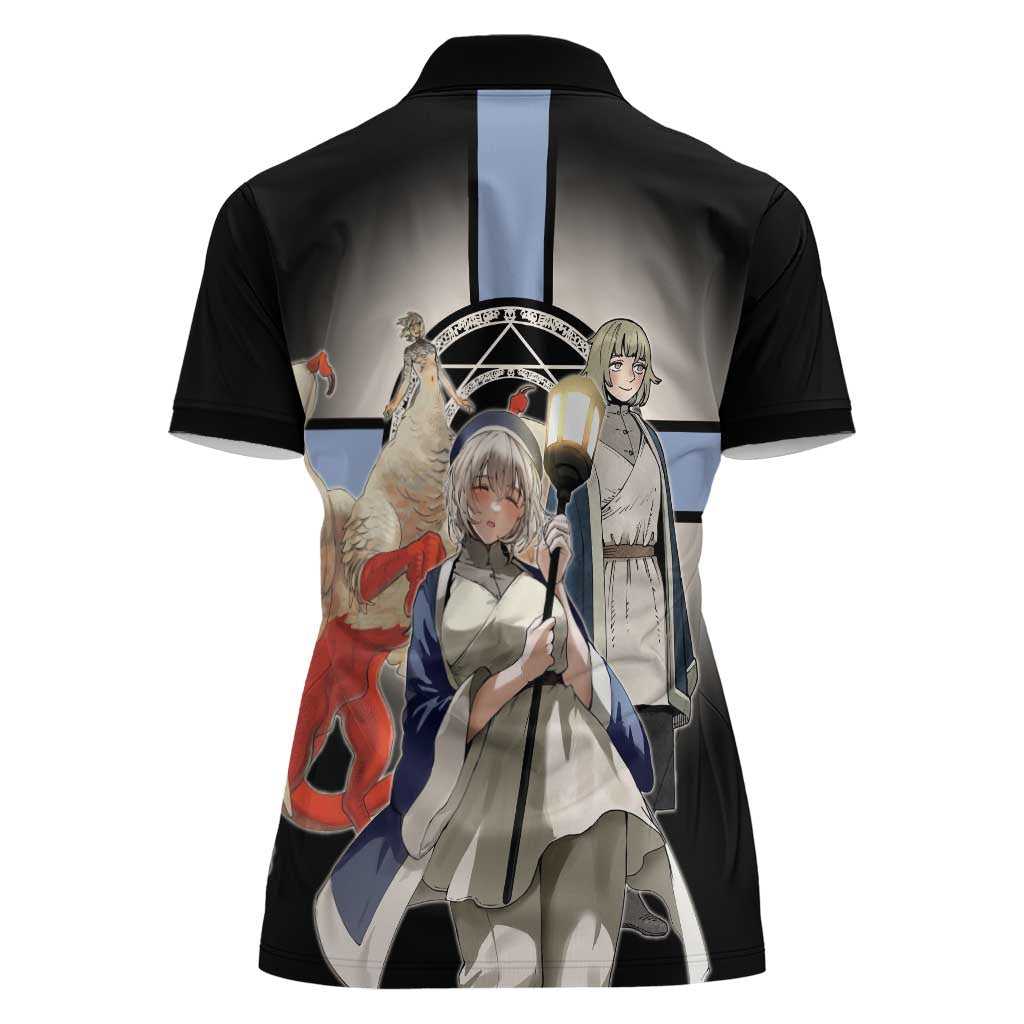 Falin Touden Lightbearer Women Polo Shirt Fantasy Anime Illustration Style