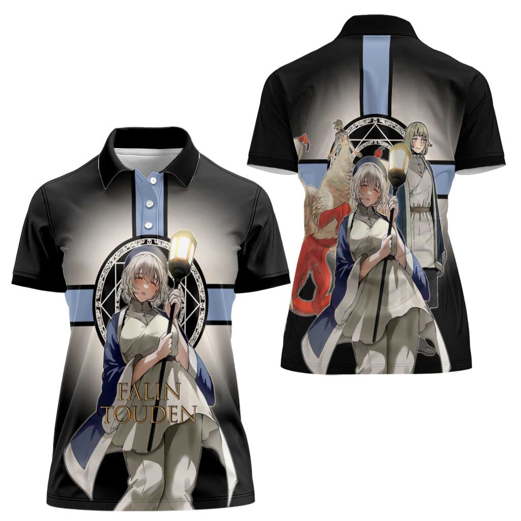 Falin Touden Lightbearer Women Polo Shirt Fantasy Anime Illustration Style