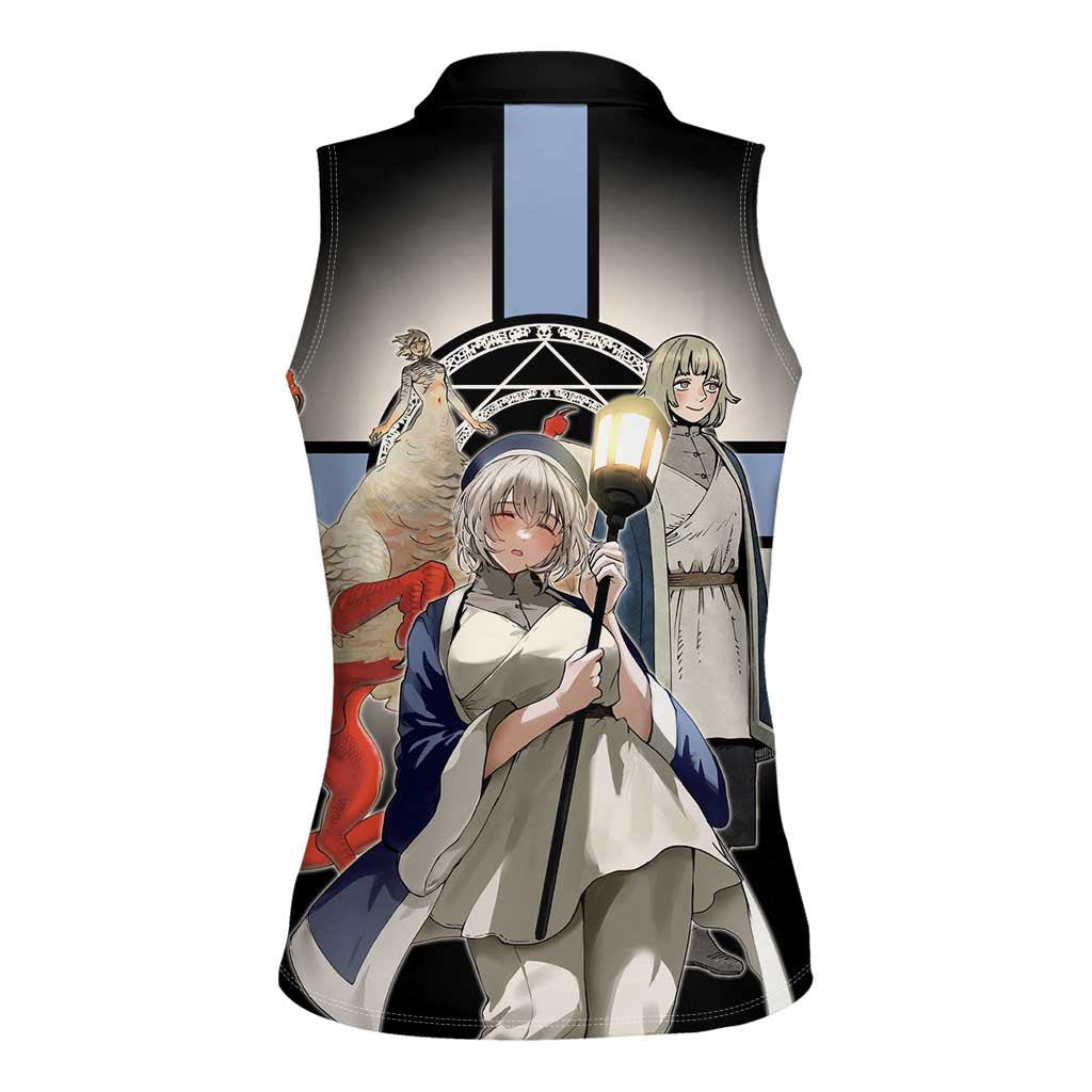 Falin Touden Lightbearer Women Sleeveless Polo Shirt Fantasy Anime Illustration Style