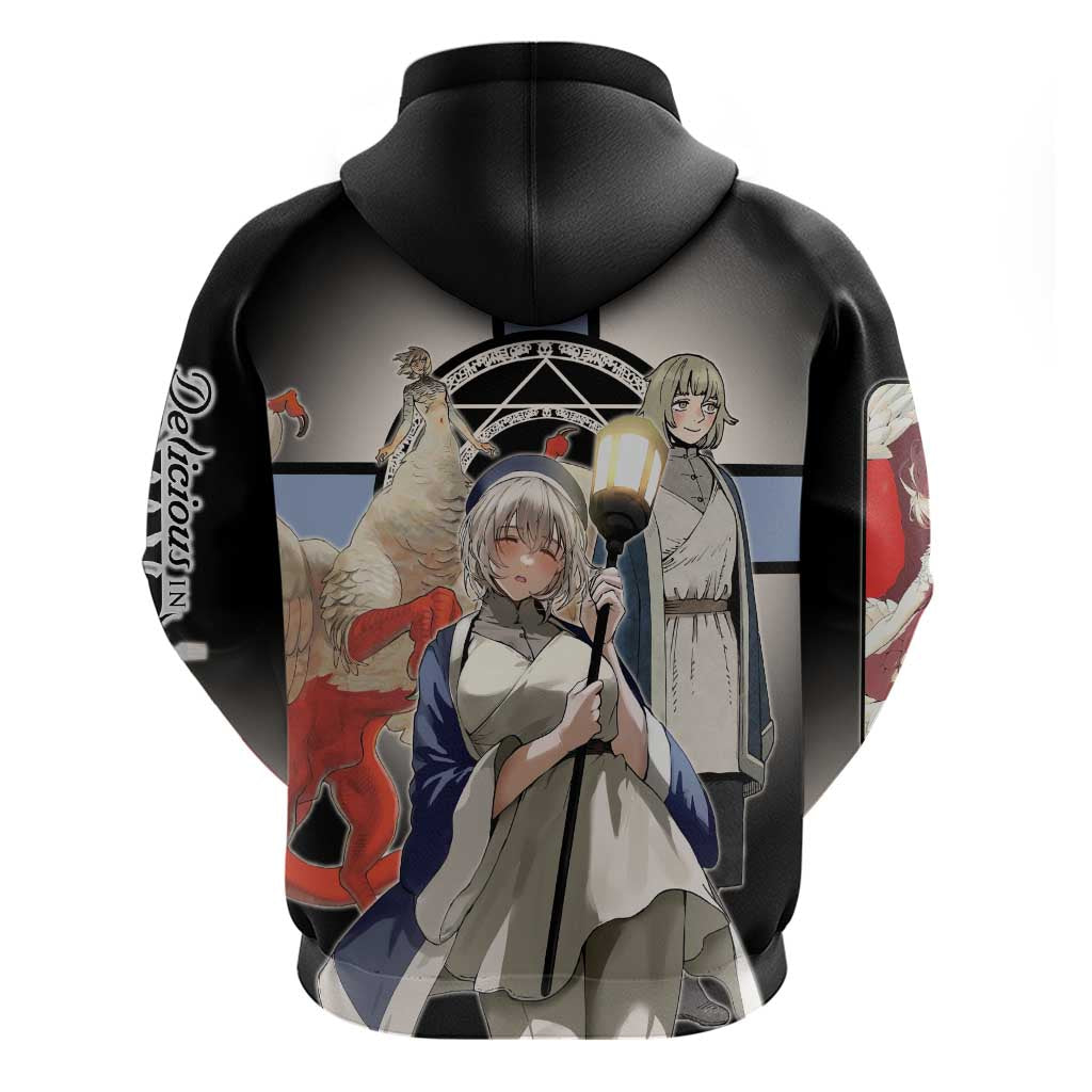 Falin Touden Lightbearer Zip Hoodie Fantasy Anime Illustration Style