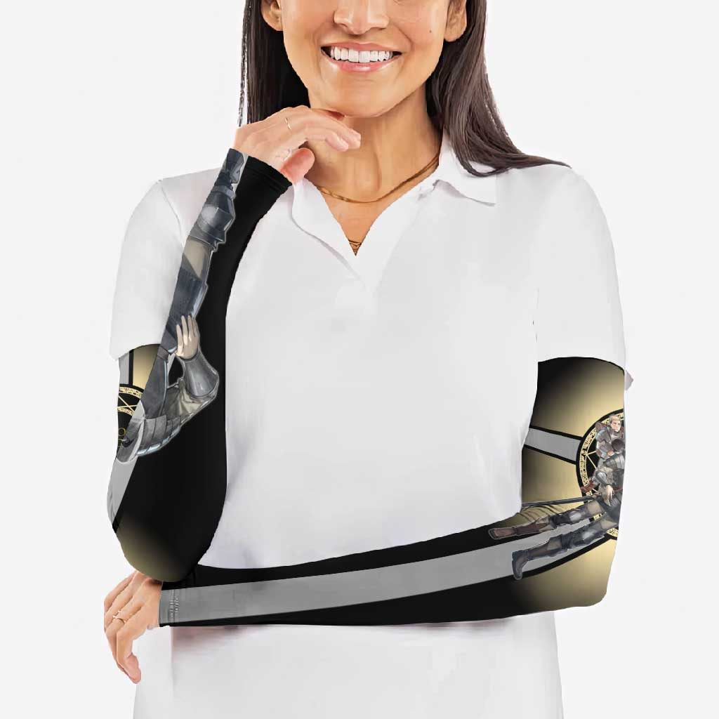 Laios Touden Dungeon Knight Arm Sleeves Fantasy Anime Illustration Style