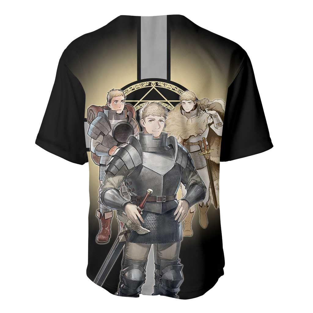 Laios Touden Dungeon Knight Baseball Jersey Fantasy Anime Illustration Style