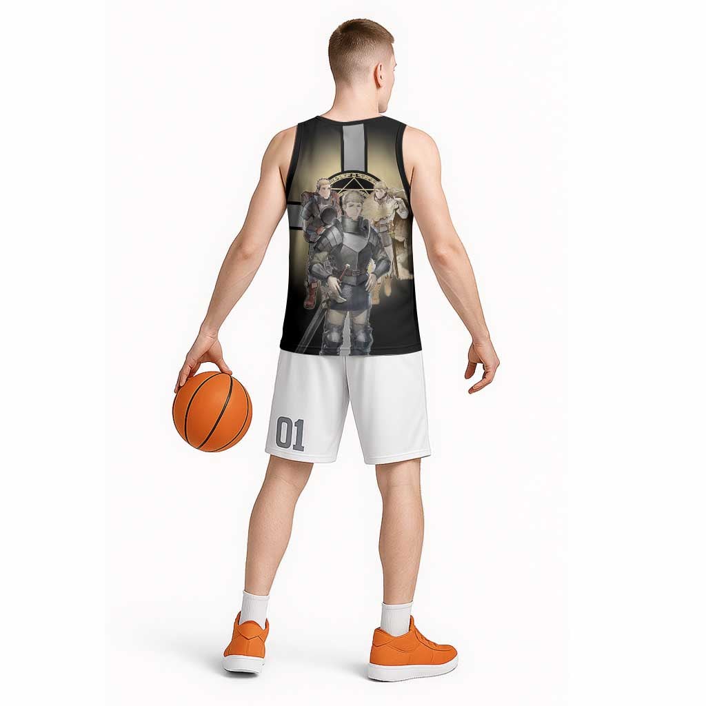 Laios Touden Dungeon Knight Basketball Jersey Fantasy Anime Illustration Style