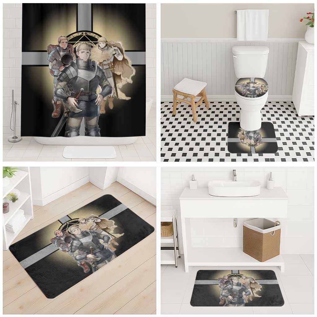 Laios Touden Dungeon Knight Bathroom Set Fantasy Anime Illustration Style