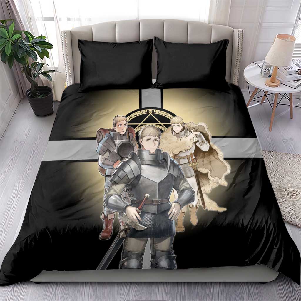 Laios Touden Dungeon Knight Bedding Set Fantasy Anime Illustration Style