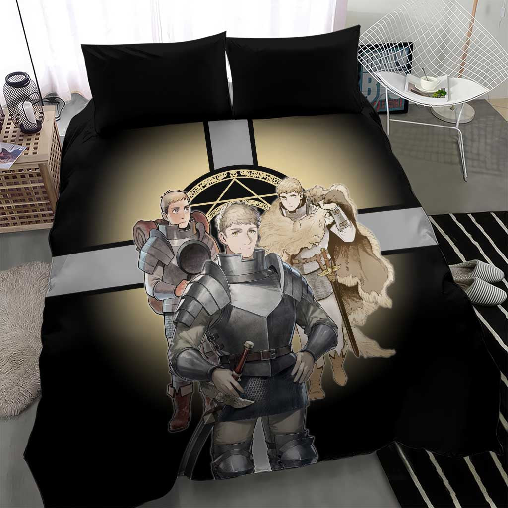 Laios Touden Dungeon Knight Bedding Set Fantasy Anime Illustration Style