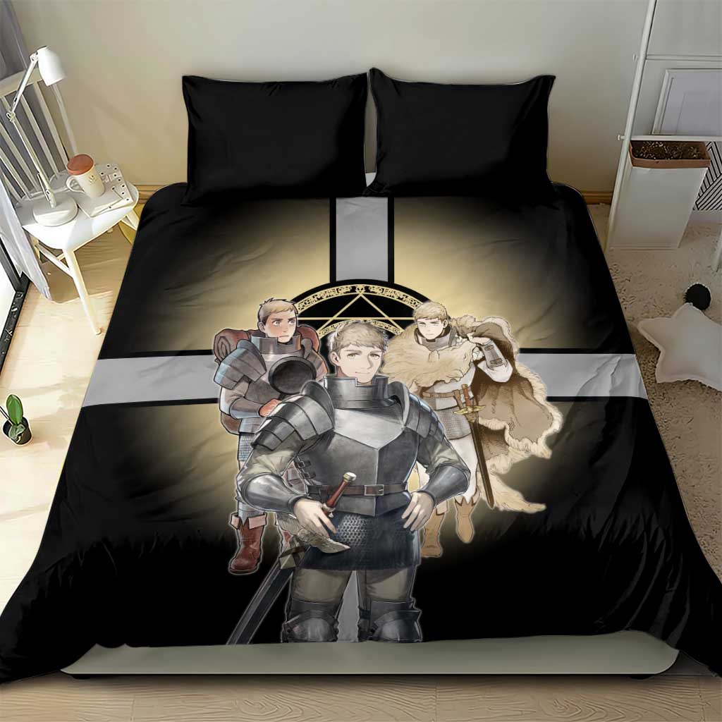 Laios Touden Dungeon Knight Bedding Set Fantasy Anime Illustration Style