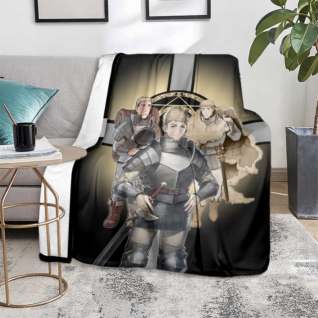 Laios Touden Dungeon Knight Blanket Fantasy Anime Illustration Style