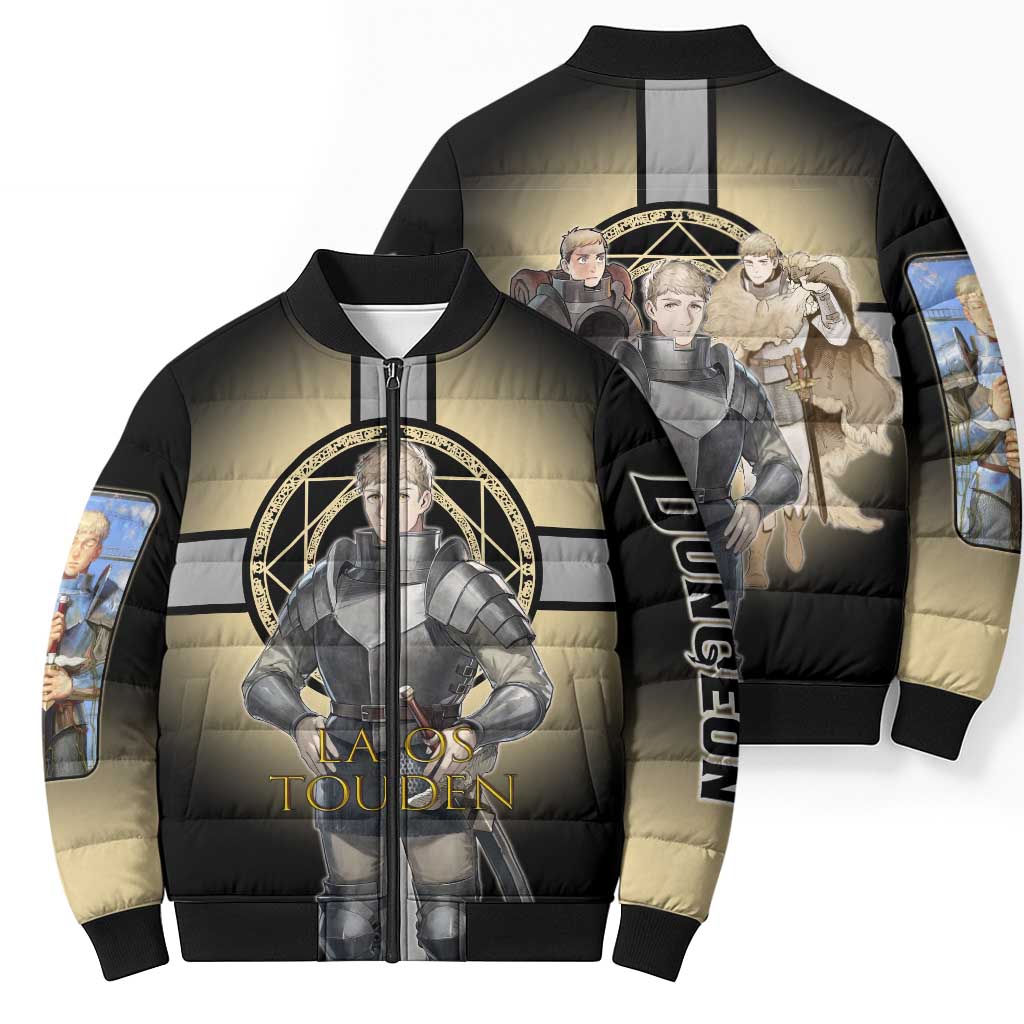Laios Touden Dungeon Knight Bomber Puffer Jacket Fantasy Anime Illustration Style
