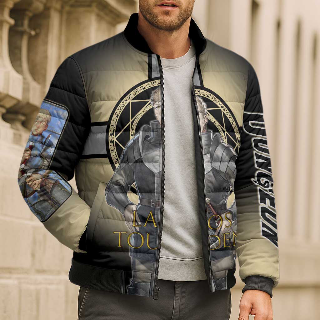 Laios Touden Dungeon Knight Bomber Puffer Jacket Fantasy Anime Illustration Style