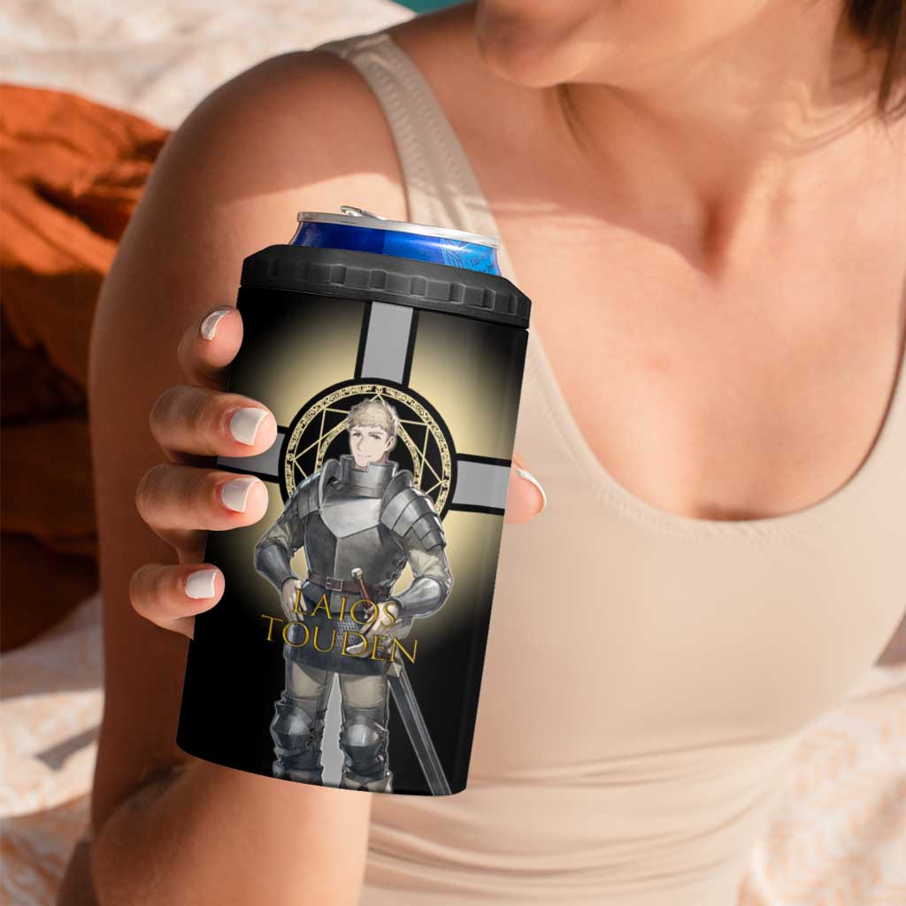 Laios Touden Dungeon Knight 4 in 1 Can Cooler Tumbler Fantasy Anime Illustration Style