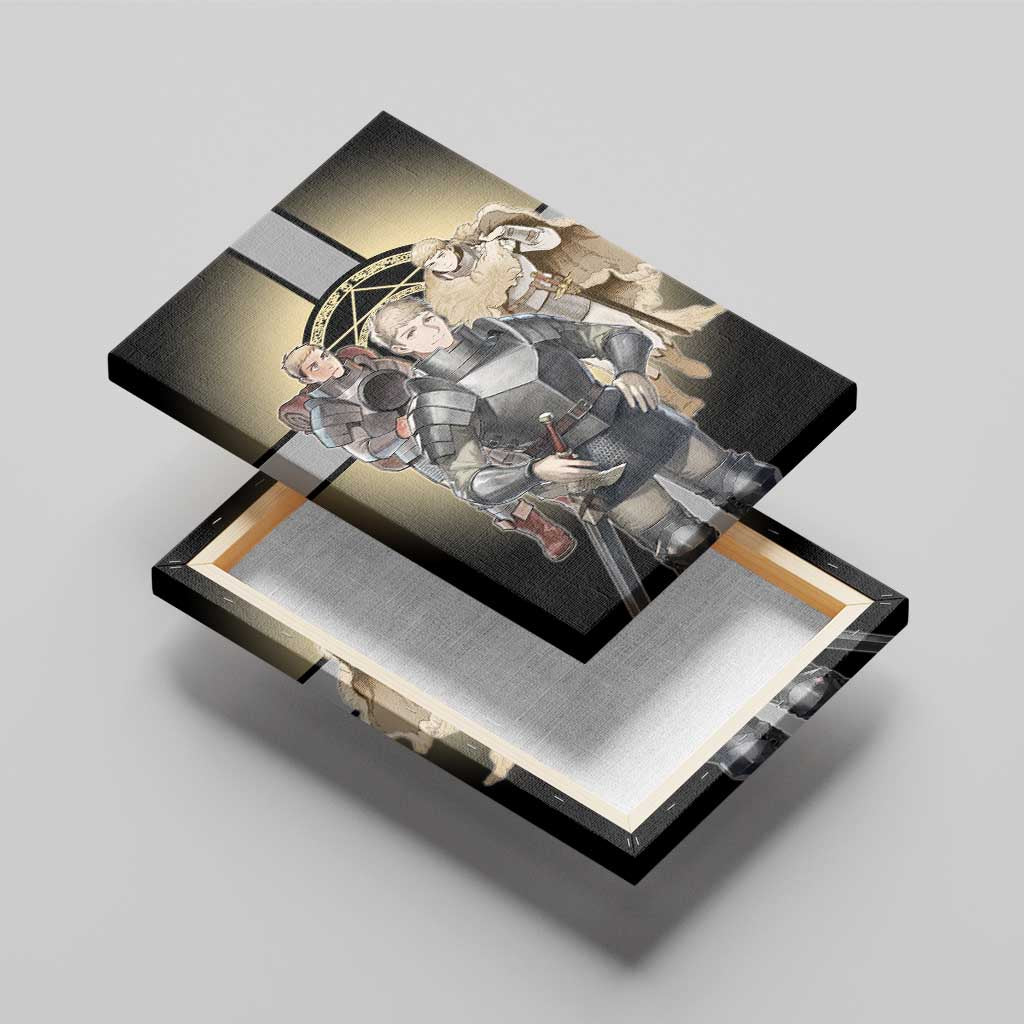 Laios Touden Dungeon Knight Canvas Wall Art Fantasy Anime Illustration Style