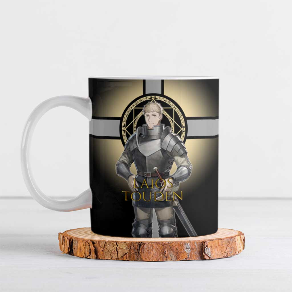 Laios Touden Dungeon Knight Ceramic Mug Fantasy Anime Illustration Style