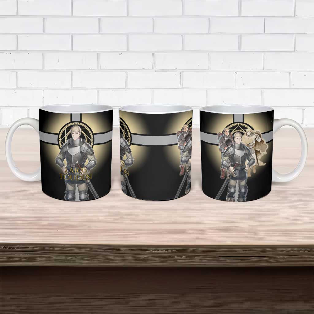 Laios Touden Dungeon Knight Ceramic Mug Fantasy Anime Illustration Style
