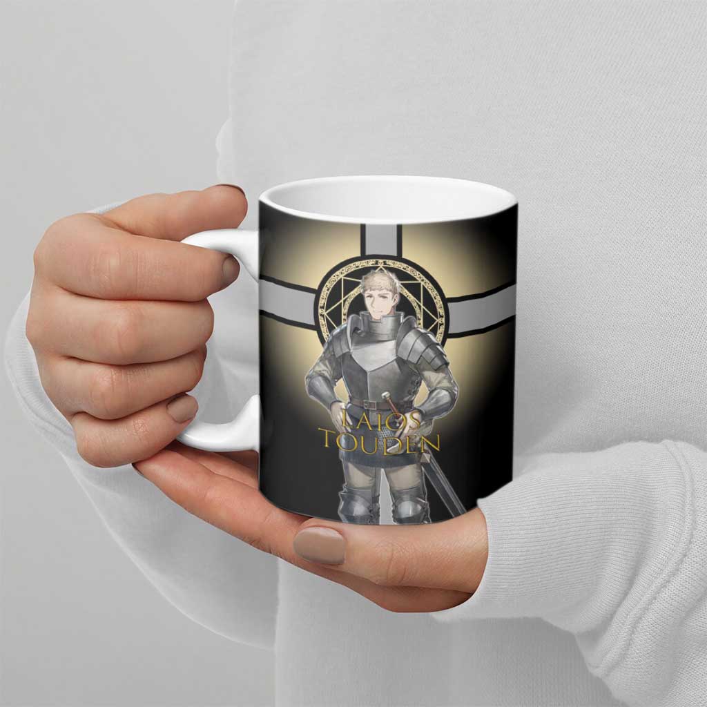 Laios Touden Dungeon Knight Ceramic Mug Fantasy Anime Illustration Style