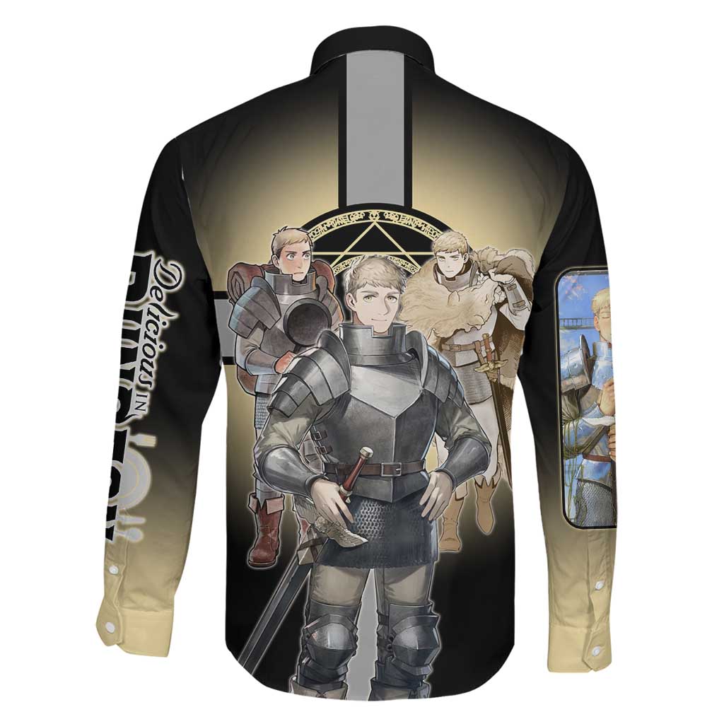Laios Touden Dungeon Knight Family Matching Summer Maxi Dress and Hawaiian Shirt Fantasy Anime Illustration Style