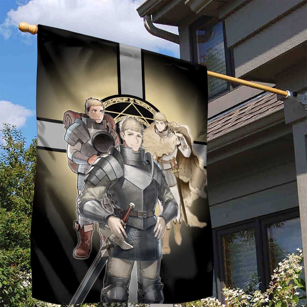 Laios Touden Dungeon Knight Garden Flag Fantasy Anime Illustration Style