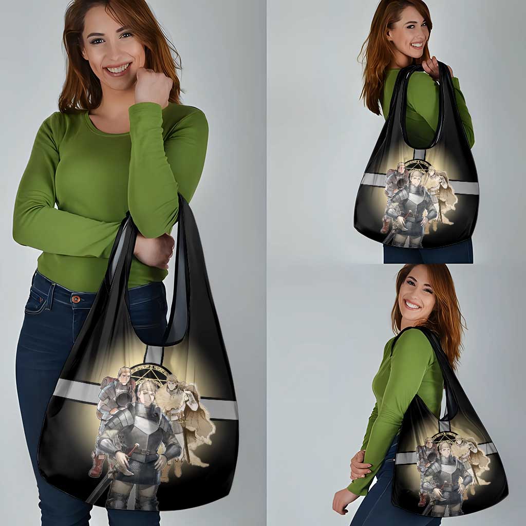 Laios Touden Dungeon Knight Grocery Bag Fantasy Anime Illustration Style