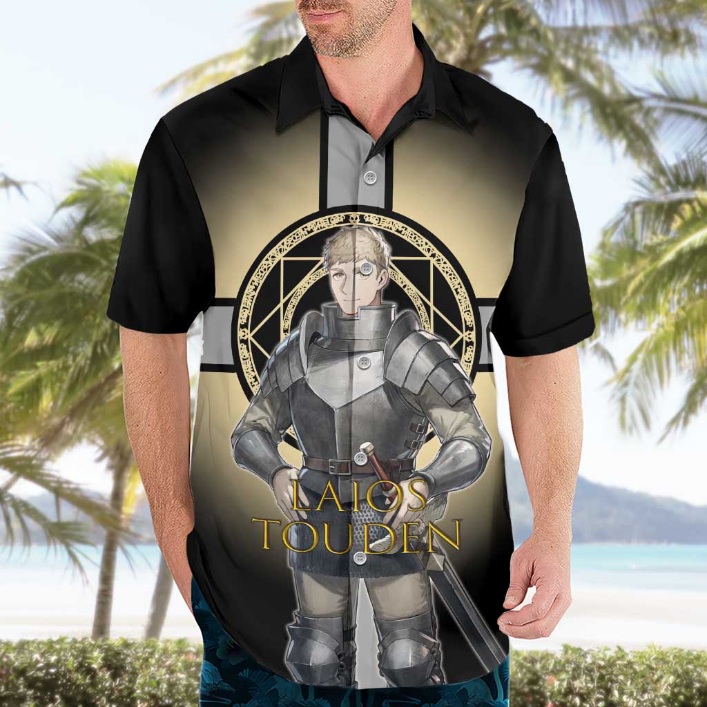 Laios Touden Dungeon Knight Hawaiian Shirt Fantasy Anime Illustration Style