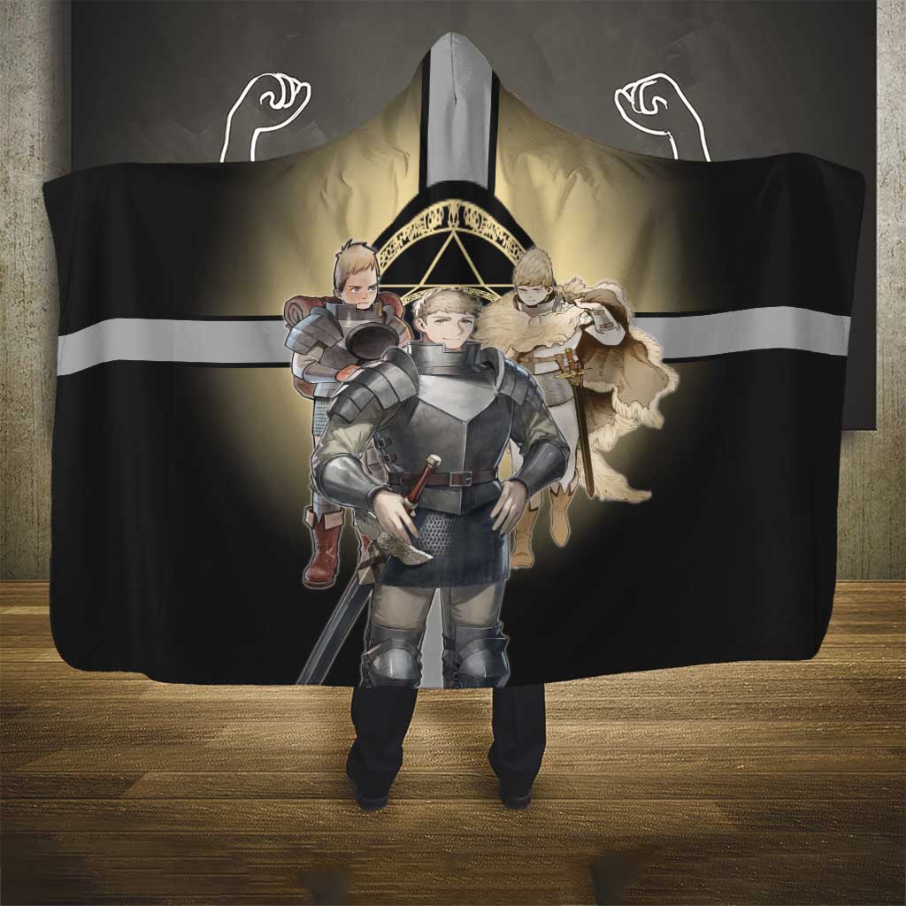 Laios Touden Dungeon Knight Hooded Blanket Fantasy Anime Illustration Style