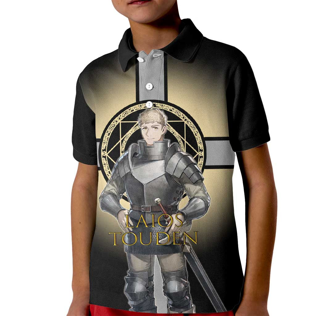 Laios Touden Dungeon Knight Kid Polo Shirt Fantasy Anime Illustration Style