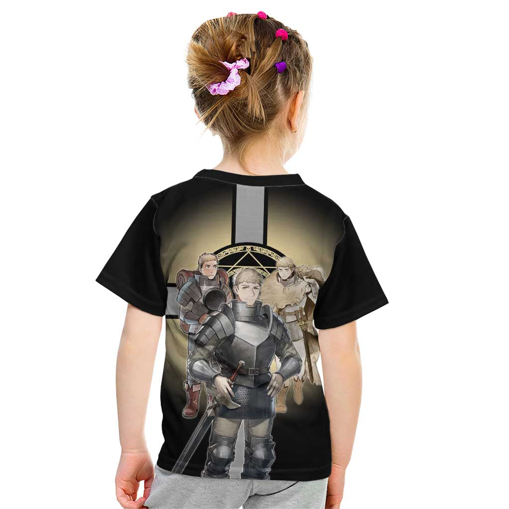 Laios Touden Dungeon Knight Kid T Shirt Fantasy Anime Illustration Style