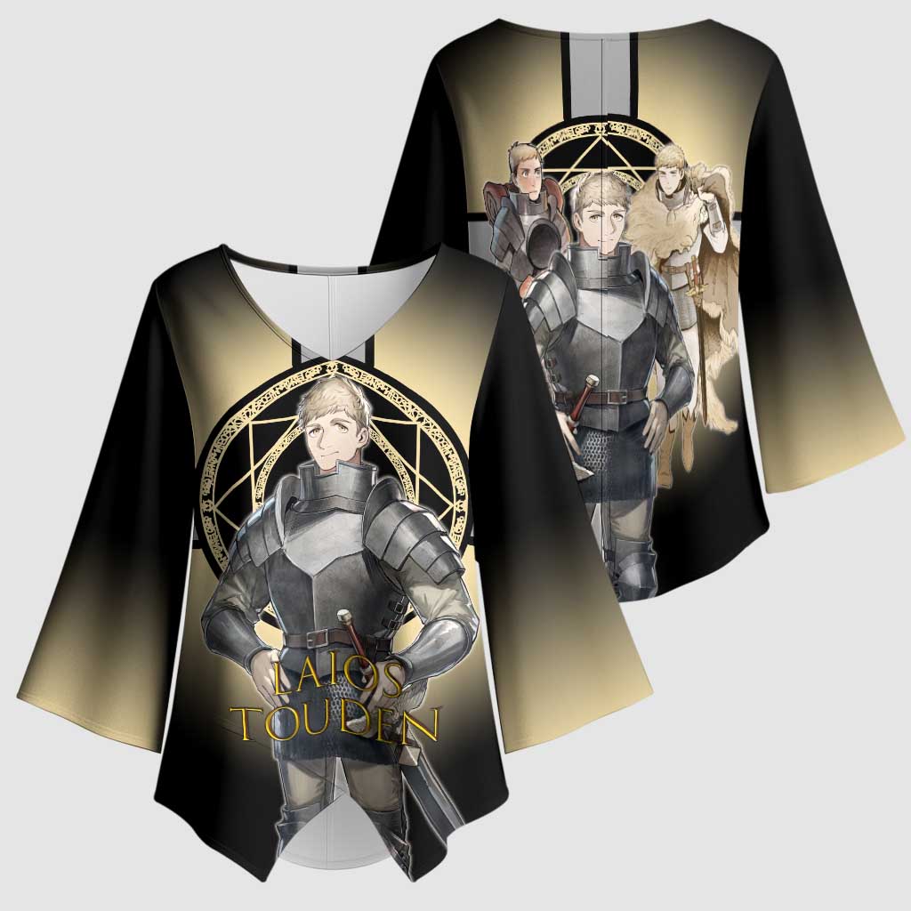 Laios Touden Dungeon Knight Kimono Sleeve Blouse Fantasy Anime Illustration Style